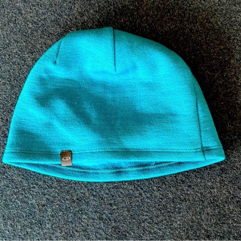 Teal merino wool Beanie Hat from ice breaker